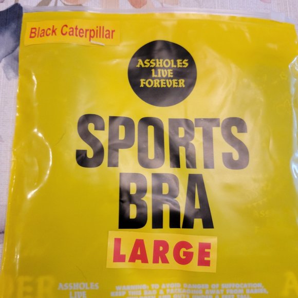 Assholes Live Forever Bra, Paisley size large NWOT ALF Linda Finegold - Picture 2 of 3